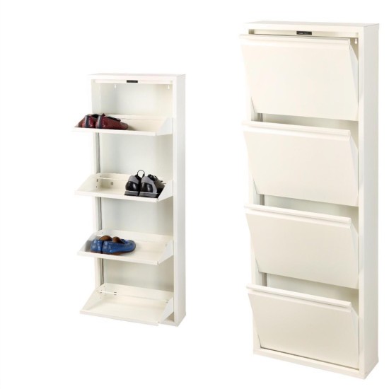 ERSAN OFİS Dört Bölmeli Metal Ayakkabılık