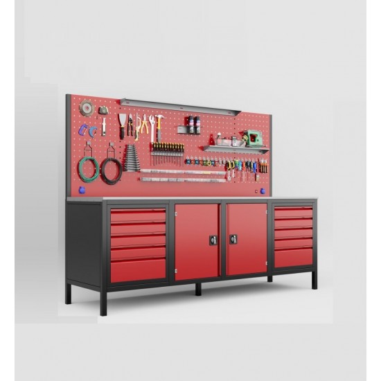  ERSAN OFİS 2.5 metre 10 Çekmeceli  Takım Tezgahı