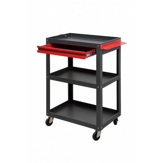  ERSAN OFİS Üç Raflı Tek Çekmeceli Takım Taşıma Arabası