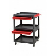  ERSAN OFİS Üç Raflı İki Çekmeceli Takım Taşıma Arabası